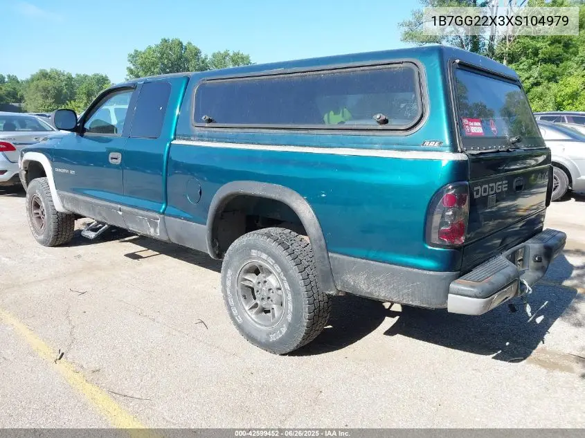 1999 Dodge Dakota Slt/Sport VIN: 1B7GG22X3XS104979 Lot: 42599452