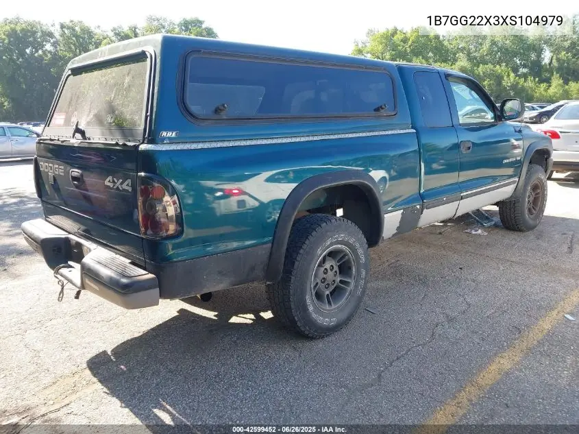 1999 Dodge Dakota Slt/Sport VIN: 1B7GG22X3XS104979 Lot: 42599452