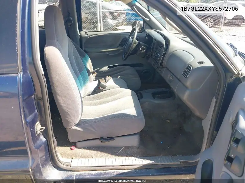 2000 Dodge Dakota Slt/Sport VIN: 1B7GL22XXYS572706 Lot: 42211764