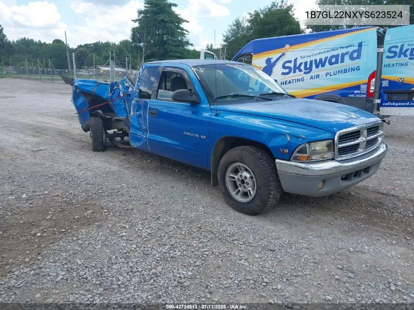 2000 Dodge Dakota Slt/Sport VIN: 1B7GL22NXYS623524 Lot: 42724913