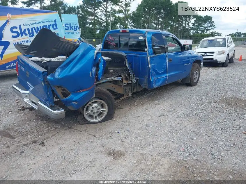 2000 Dodge Dakota Slt/Sport VIN: 1B7GL22NXYS623524 Lot: 42724913