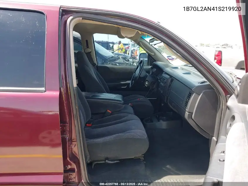 2001 Dodge Dakota Slt/Sport VIN: 1B7GL2AN41S219920 Lot: 42257768