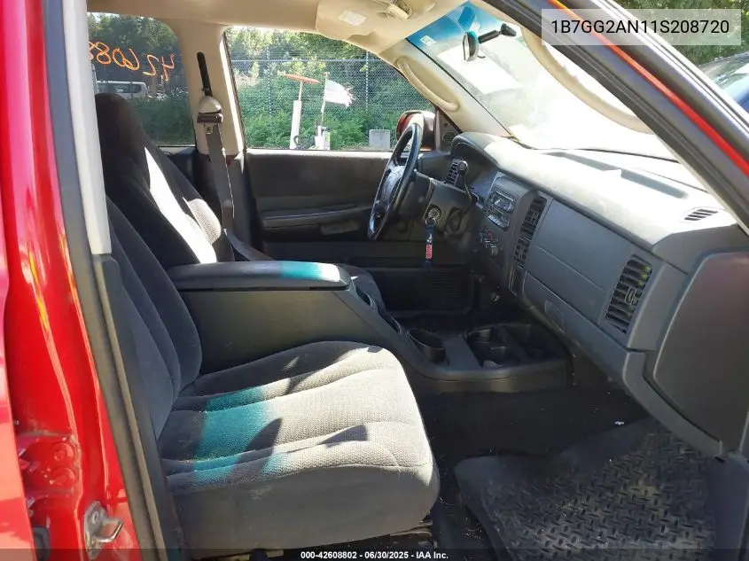 2001 Dodge Dakota Slt/Sport VIN: 1B7GG2AN11S208720 Lot: 42608802