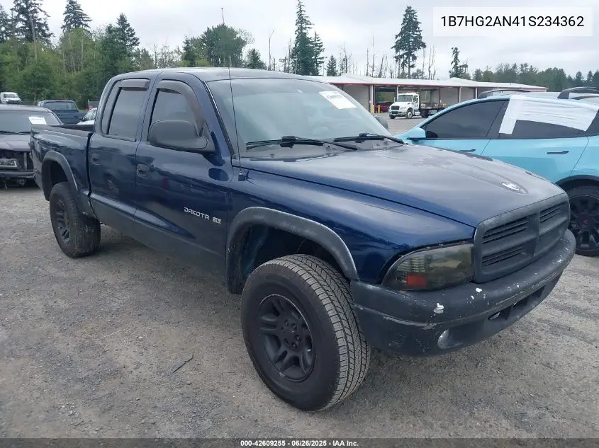 2001 Dodge Dakota Slt/Sport VIN: 1B7HG2AN41S234362 Lot: 42609255