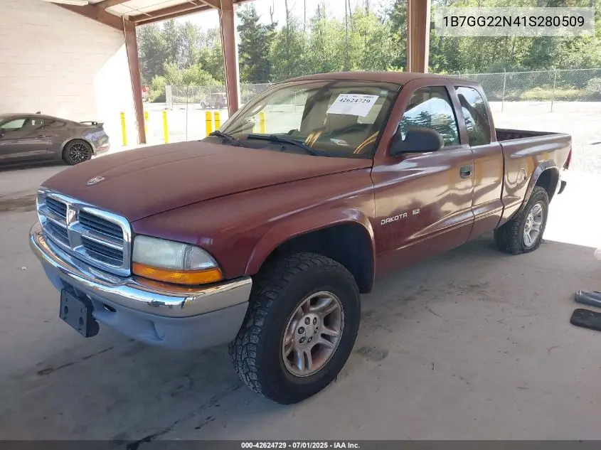 2001 Dodge Dakota Slt/Sport VIN: 1B7GG22N41S280509 Lot: 42624729