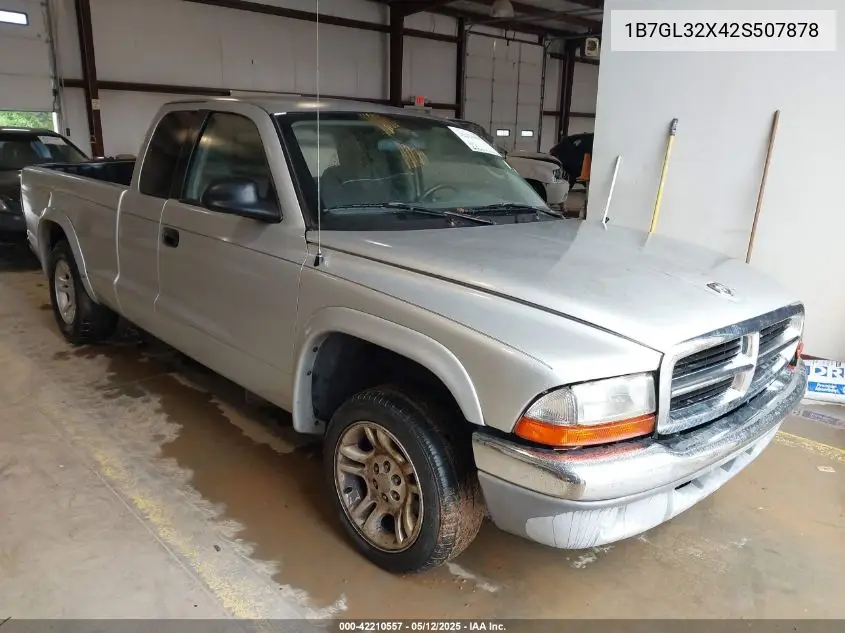 2002 Dodge Dakota Sport VIN: 1B7GL32X42S507878 Lot: 42210557