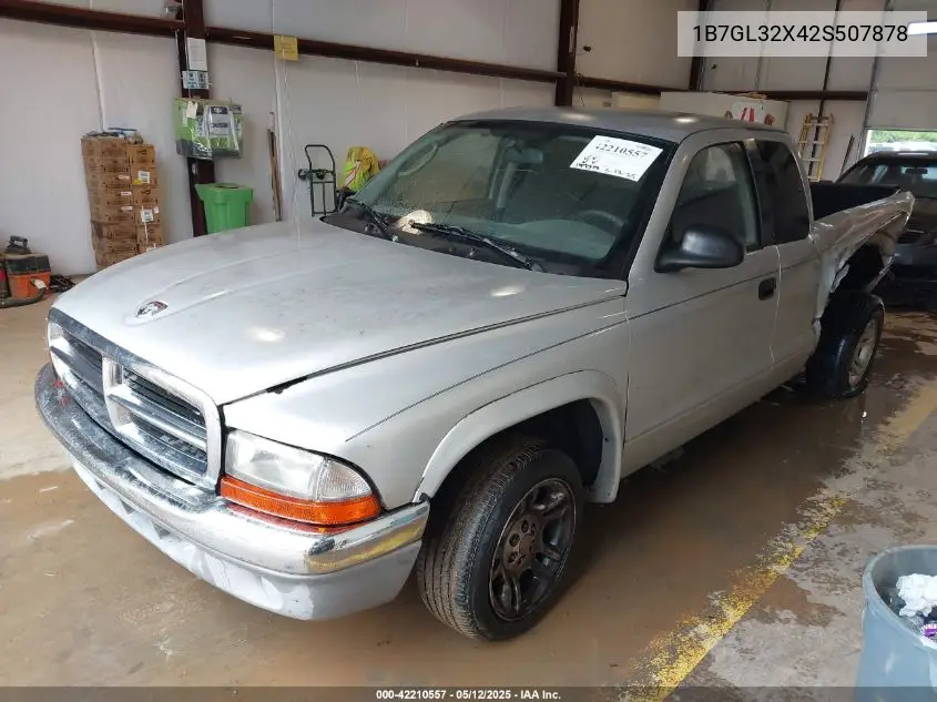 2002 Dodge Dakota Sport VIN: 1B7GL32X42S507878 Lot: 42210557