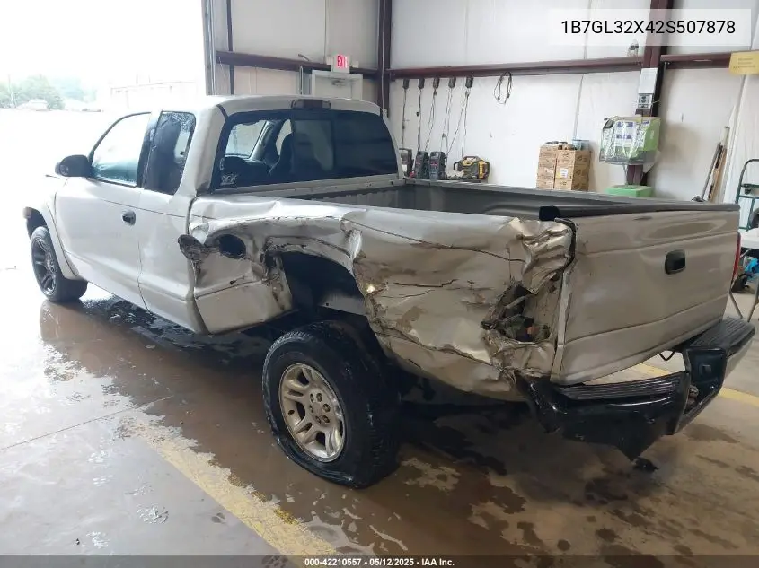 2002 Dodge Dakota Sport VIN: 1B7GL32X42S507878 Lot: 42210557