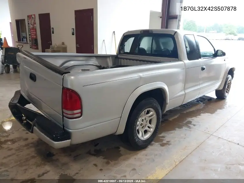 2002 Dodge Dakota Sport VIN: 1B7GL32X42S507878 Lot: 42210557