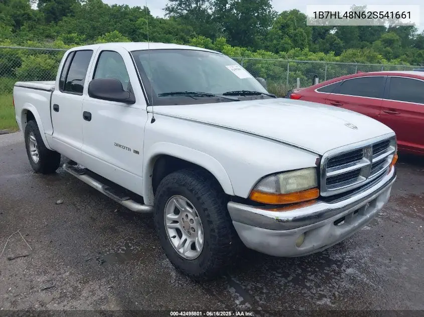 2002 Dodge Dakota Slt VIN: 1B7HL48N62S541661 Lot: 42495801