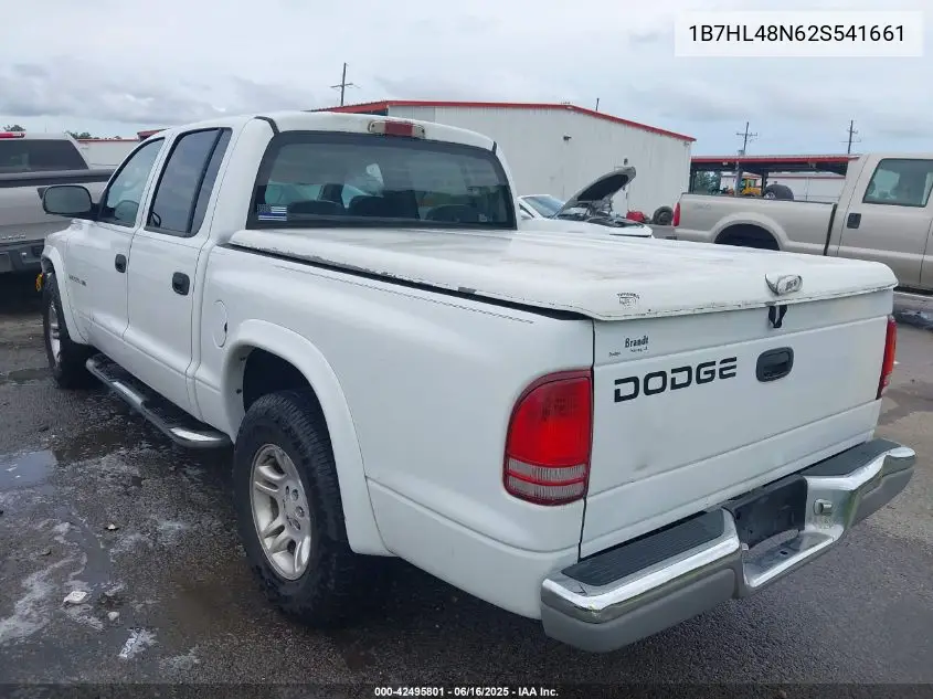 2002 Dodge Dakota Slt VIN: 1B7HL48N62S541661 Lot: 42495801