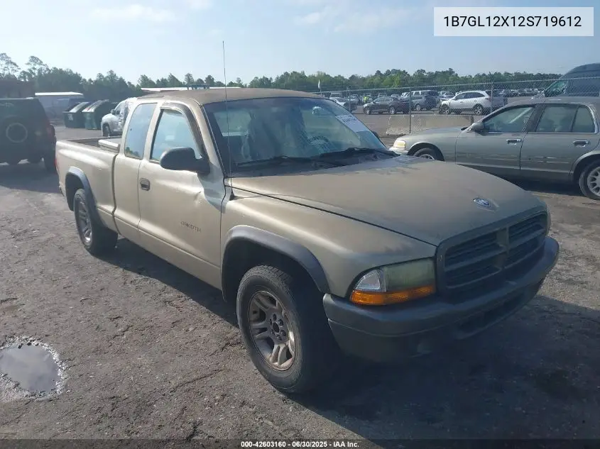 2002 Dodge Dakota Sxt VIN: 1B7GL12X12S719612 Lot: 42603160