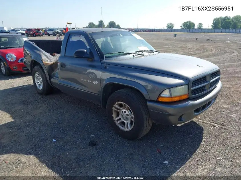 2002 Dodge Dakota VIN: 1B7FL16XX2S556951 Lot: 42739202