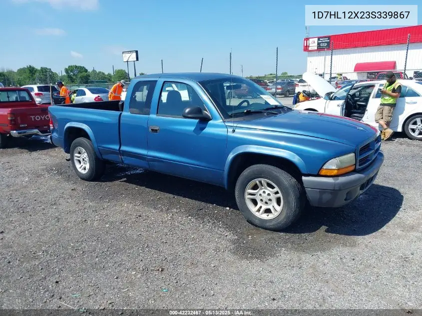 2003 Dodge Dakota VIN: 1D7HL12X23S339867 Lot: 42232467