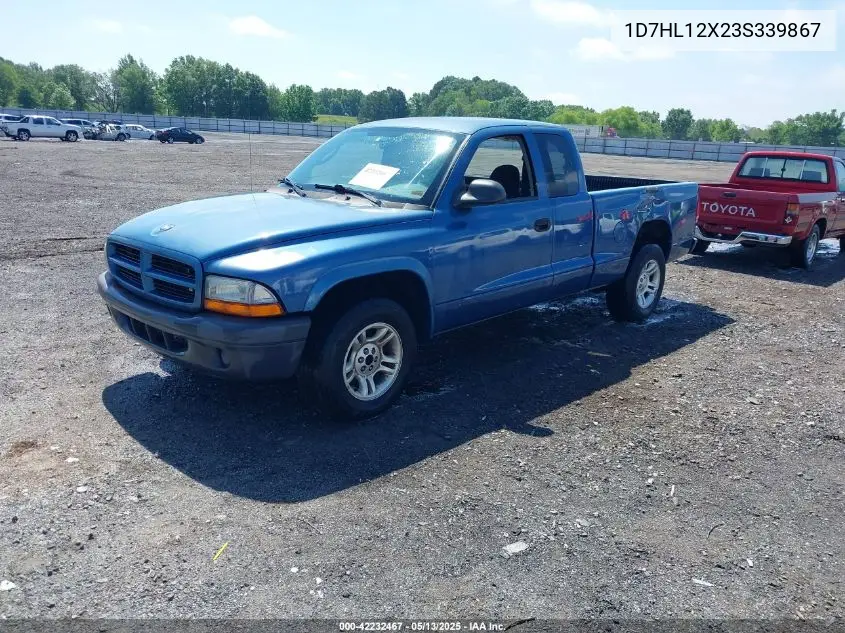 2003 Dodge Dakota VIN: 1D7HL12X23S339867 Lot: 42232467