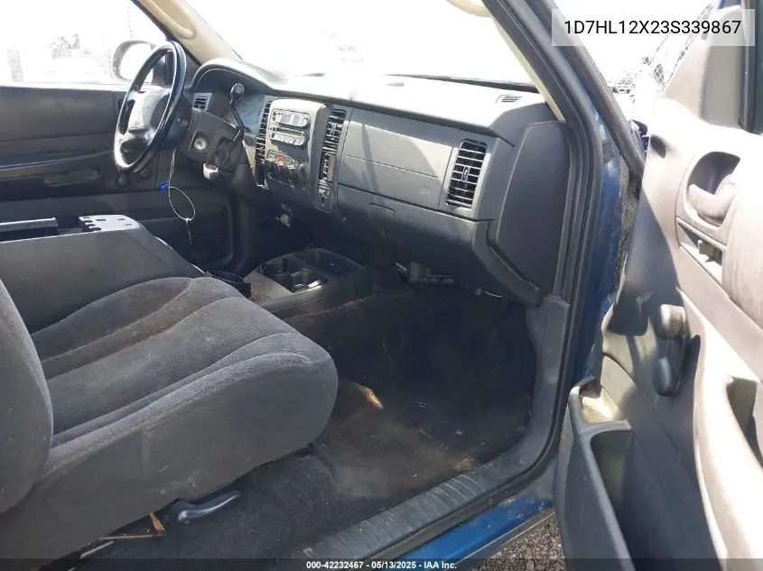 2003 Dodge Dakota VIN: 1D7HL12X23S339867 Lot: 42232467