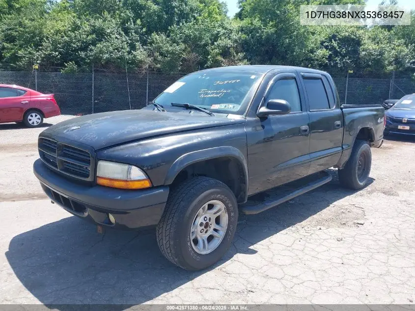 2003 Dodge Dakota Sport/Sxt VIN: 1D7HG38NX35368457 Lot: 42571380