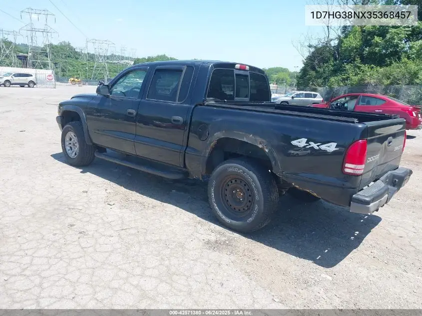 2003 Dodge Dakota Sport/Sxt VIN: 1D7HG38NX35368457 Lot: 42571380