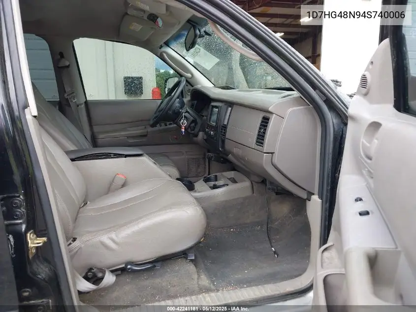2004 Dodge Dakota Slt VIN: 1D7HG48N94S740006 Lot: 42241181