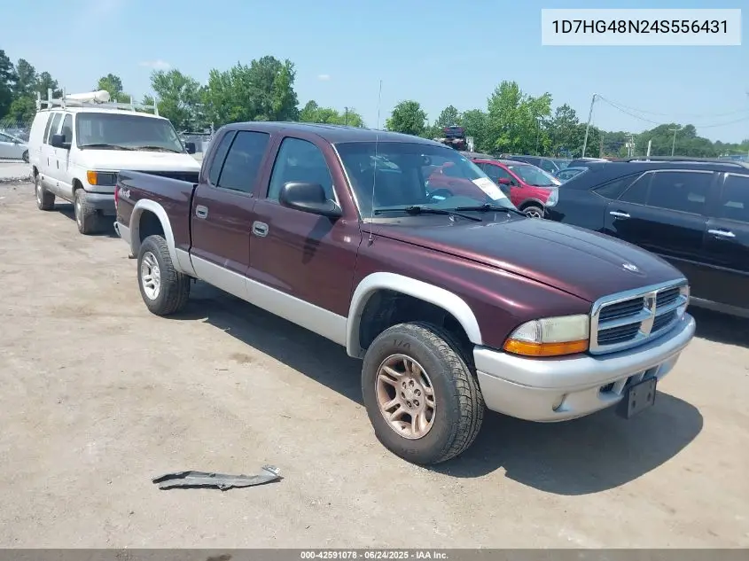 2004 Dodge Dakota Slt VIN: 1D7HG48N24S556431 Lot: 42591078