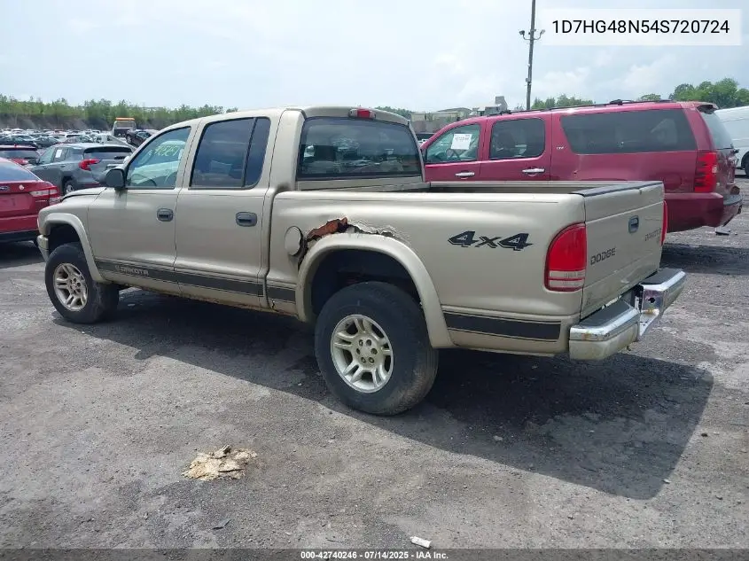 2004 Dodge Dakota Slt VIN: 1D7HG48N54S720724 Lot: 42740246