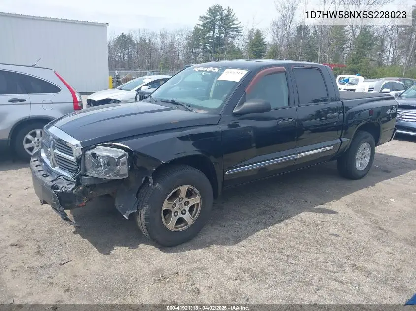 2005 Dodge Dakota Laramie VIN: 1D7HW58NX5S228023 Lot: 41921318