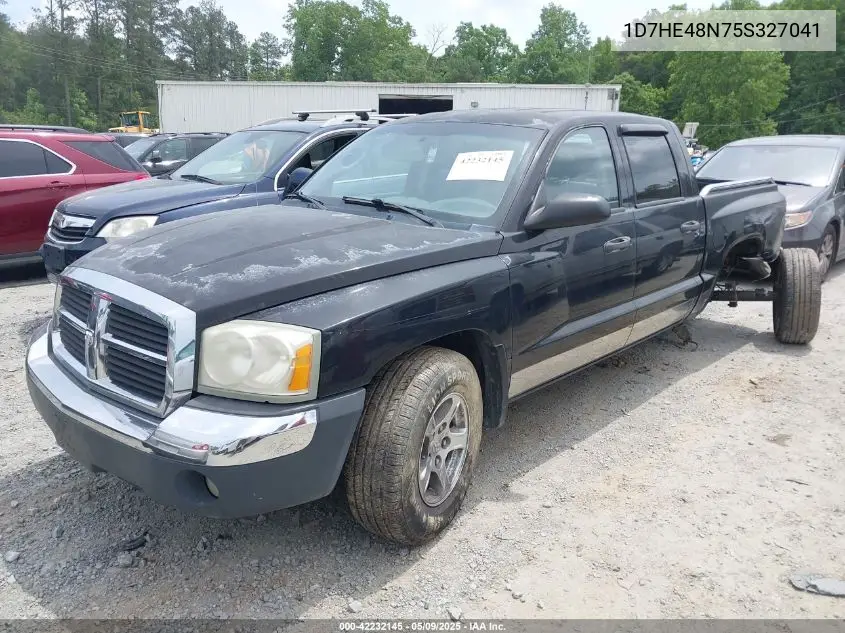 2005 Dodge Dakota Slt VIN: 1D7HE48N75S327041 Lot: 42232145