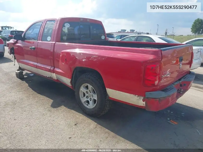 2005 Dodge Dakota Laramie VIN: 1D7HE52K55S290477 Lot: 42568692