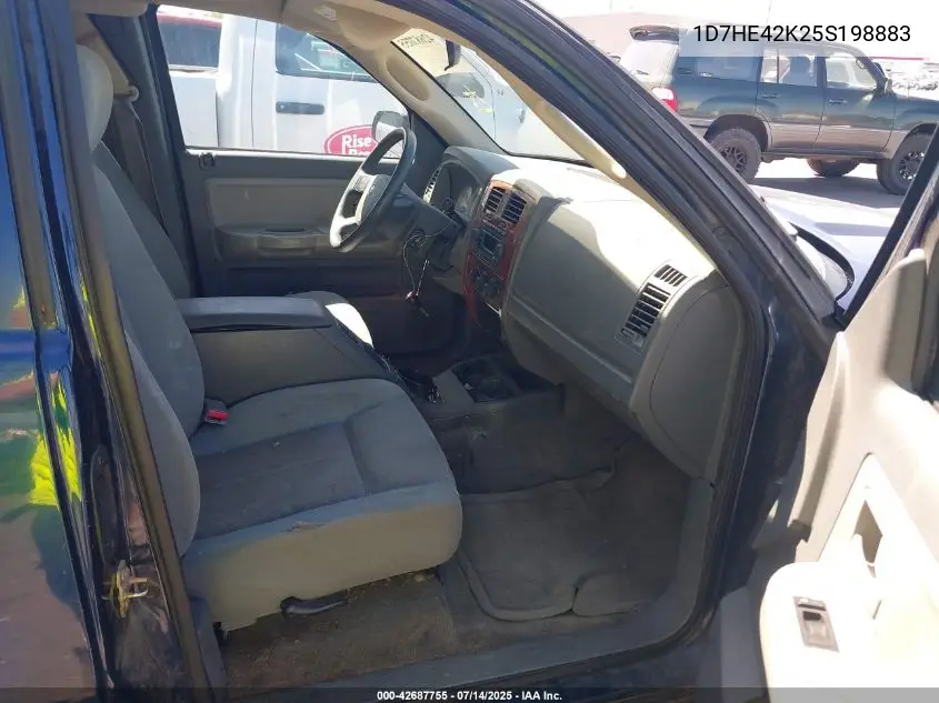 2005 Dodge Dakota Slt VIN: 1D7HE42K25S198883 Lot: 42687755