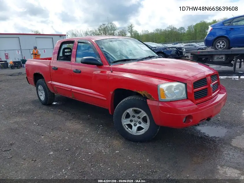 2006 Dodge Dakota Slt VIN: 1D7HW48N66S639608 Lot: 42201208