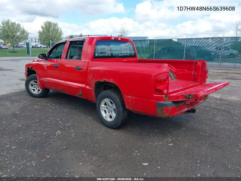 2006 Dodge Dakota Slt VIN: 1D7HW48N66S639608 Lot: 42201208