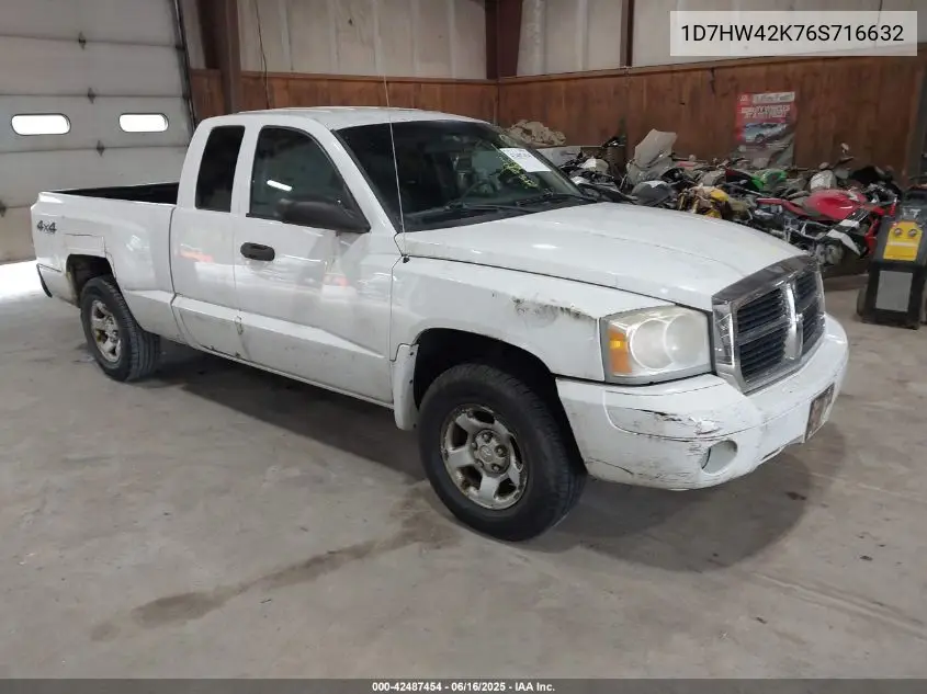 2006 Dodge Dakota Slt VIN: 1D7HW42K76S716632 Lot: 42487454