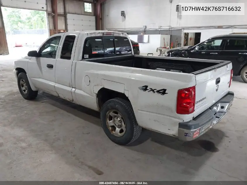 2006 Dodge Dakota Slt VIN: 1D7HW42K76S716632 Lot: 42487454