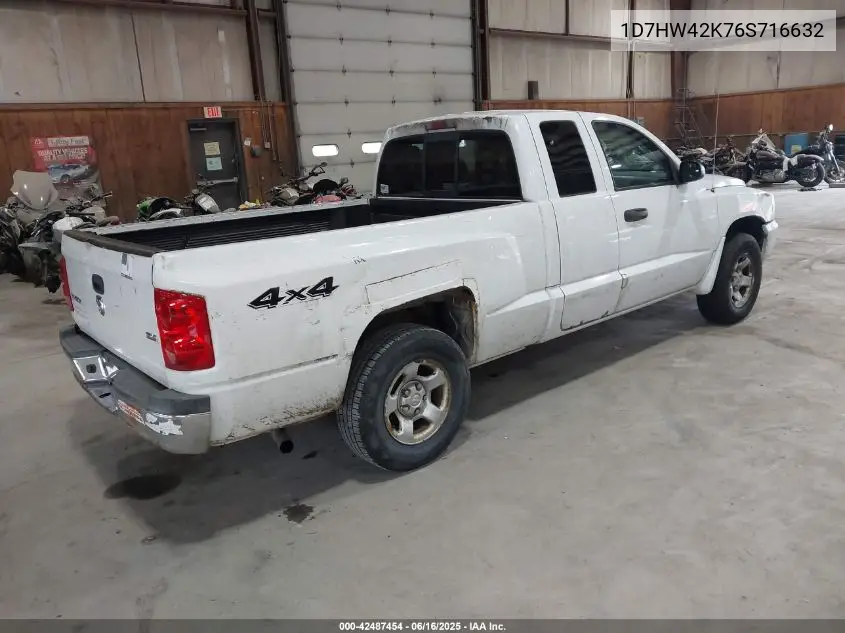 2006 Dodge Dakota Slt VIN: 1D7HW42K76S716632 Lot: 42487454