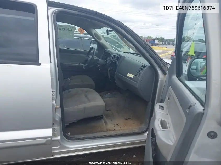 2006 Dodge Dakota Slt VIN: 1D7HE48N76S616874 Lot: 42544938