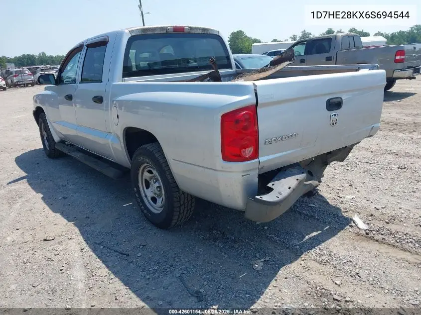 2006 Dodge Dakota St VIN: 1D7HE28KX6S694544 Lot: 42601154