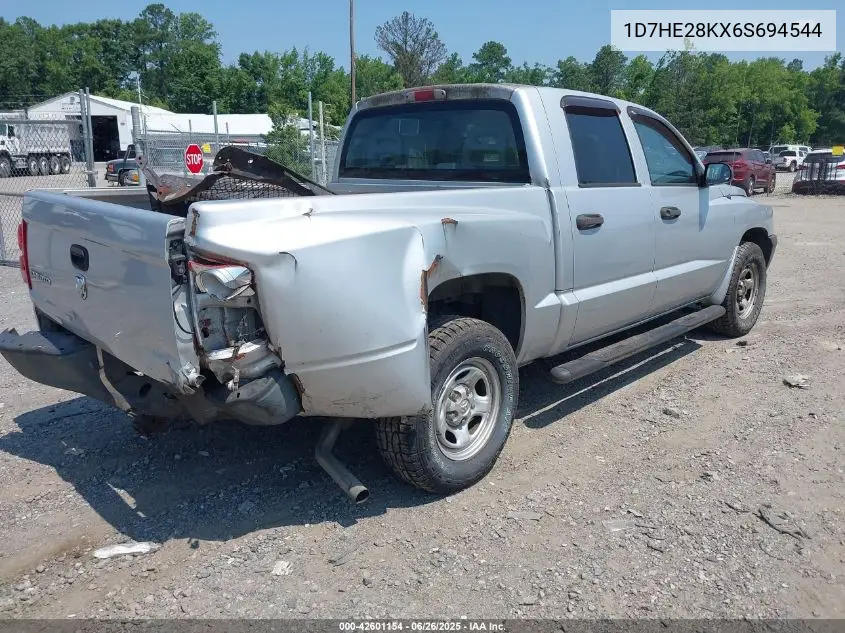 2006 Dodge Dakota St VIN: 1D7HE28KX6S694544 Lot: 42601154