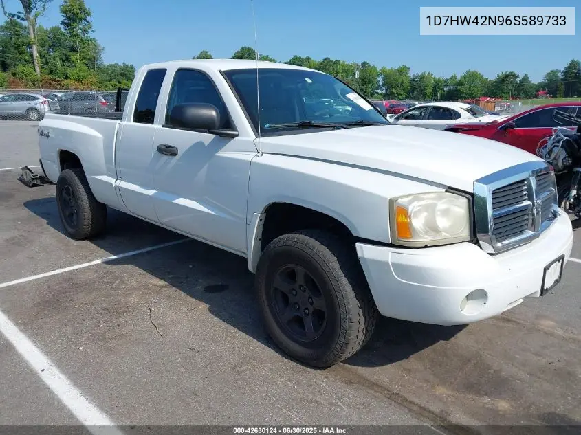 2006 Dodge Dakota Slt VIN: 1D7HW42N96S589733 Lot: 42630124