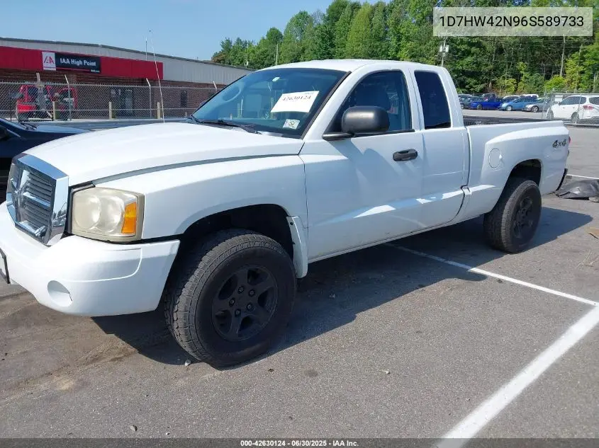 2006 Dodge Dakota Slt VIN: 1D7HW42N96S589733 Lot: 42630124