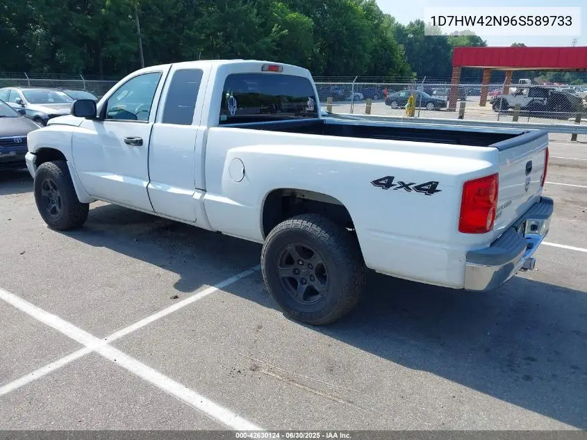 2006 Dodge Dakota Slt VIN: 1D7HW42N96S589733 Lot: 42630124