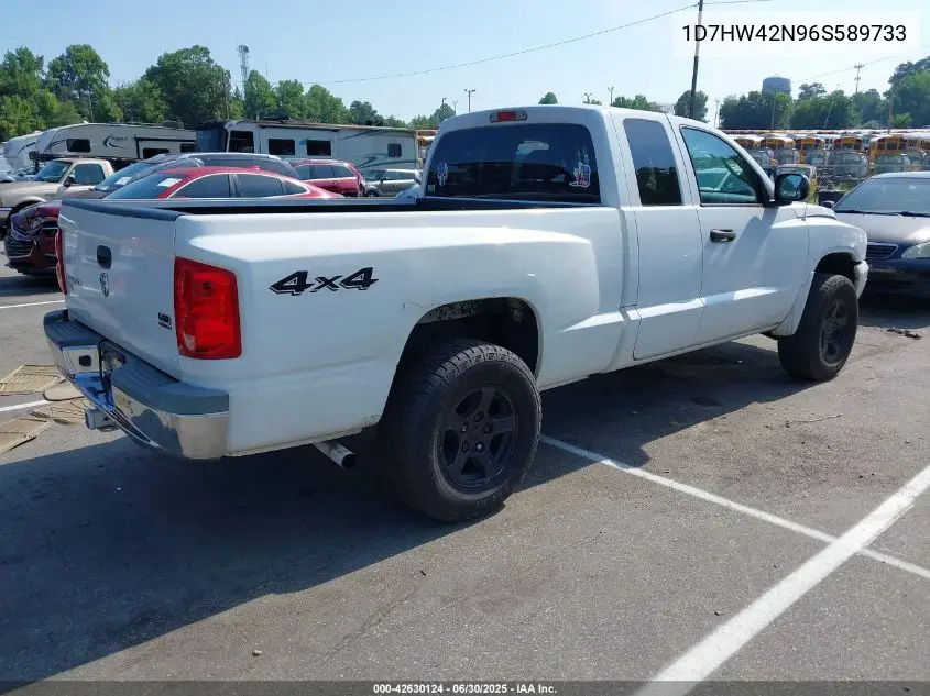 2006 Dodge Dakota Slt VIN: 1D7HW42N96S589733 Lot: 42630124