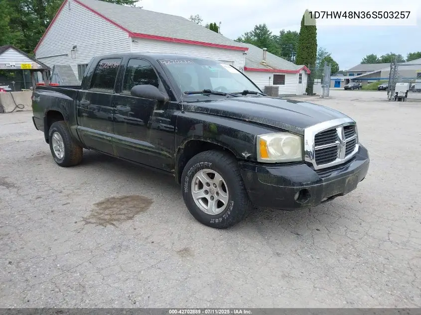 2006 Dodge Dakota Slt VIN: 1D7HW48N36S503257 Lot: 42702889