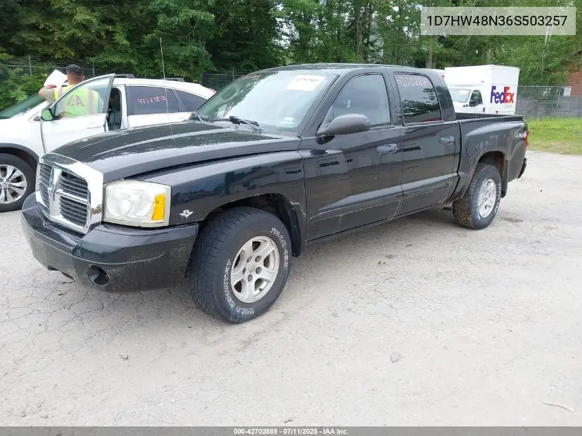 2006 Dodge Dakota Slt VIN: 1D7HW48N36S503257 Lot: 42702889