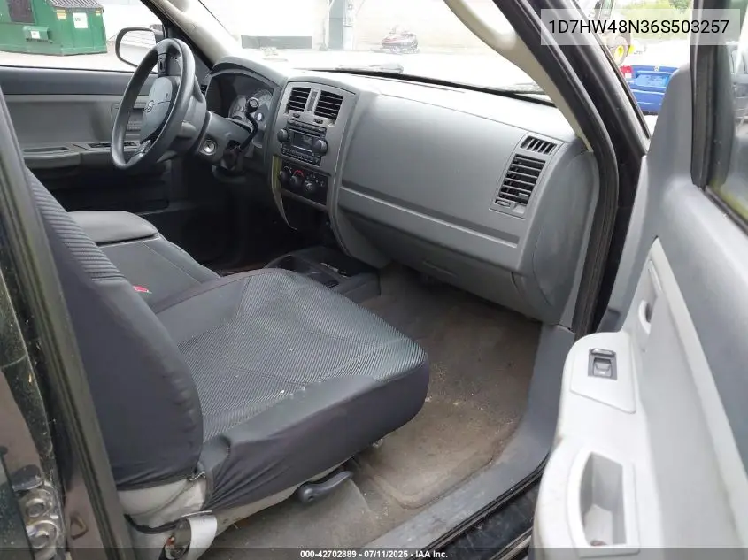 2006 Dodge Dakota Slt VIN: 1D7HW48N36S503257 Lot: 42702889