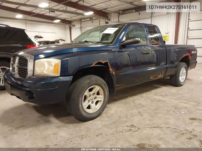 2007 Dodge Dakota Slt VIN: 1D7HW42K27S161011 Lot: 42189549