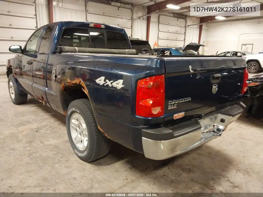 2007 Dodge Dakota Slt VIN: 1D7HW42K27S161011 Lot: 42189549