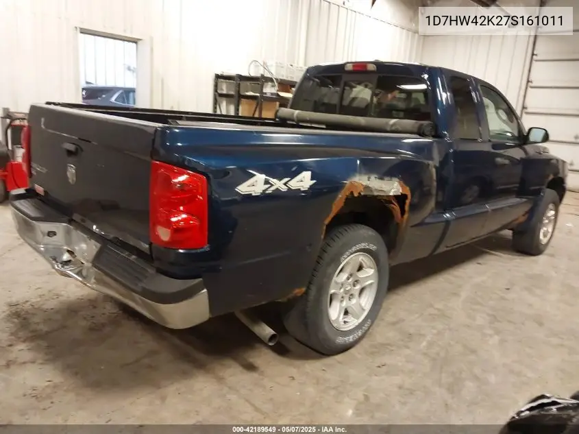 2007 Dodge Dakota Slt VIN: 1D7HW42K27S161011 Lot: 42189549