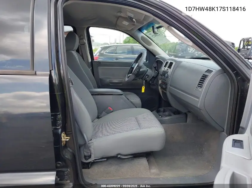 2007 Dodge Dakota Slt VIN: 1D7HW48K17S118416 Lot: 42209225