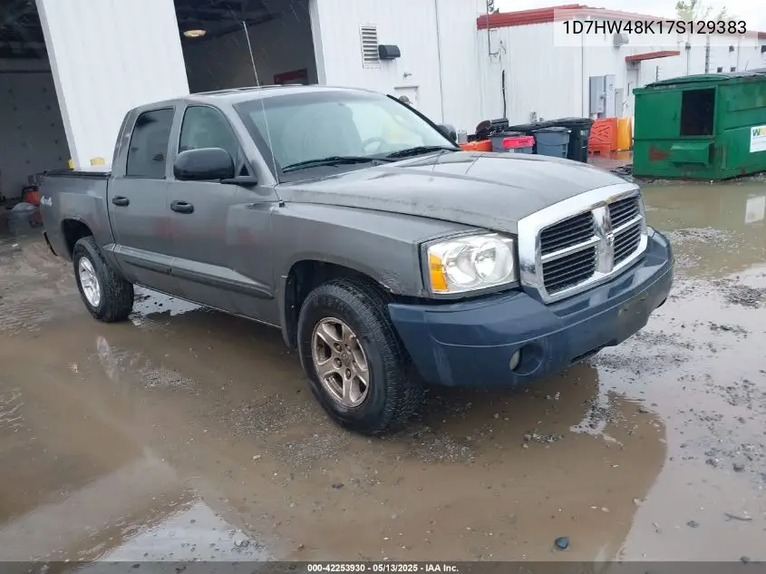 2007 Dodge Dakota Slt VIN: 1D7HW48K17S129383 Lot: 42253930