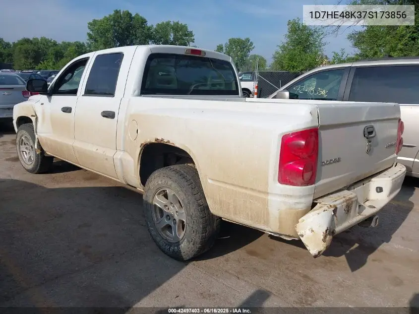2007 Dodge Dakota Slt VIN: 1D7HE48K37S173856 Lot: 42497403
